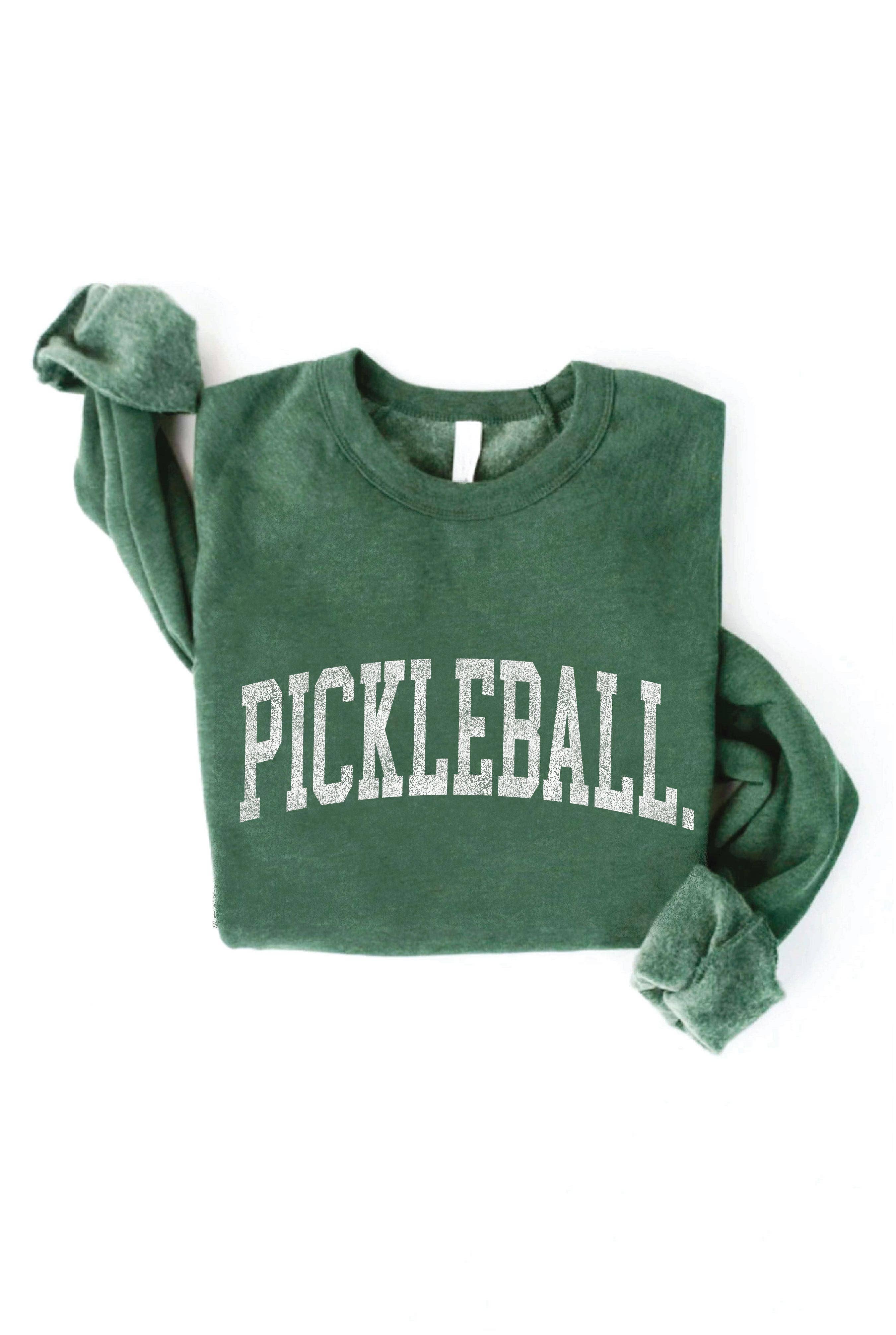 PICKLEBALL Graphic Sweatshirt: L / ATHLETIC HEATHER