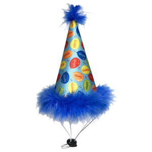 H&K Party Hat Party Time Blue with SnugFit®: LG