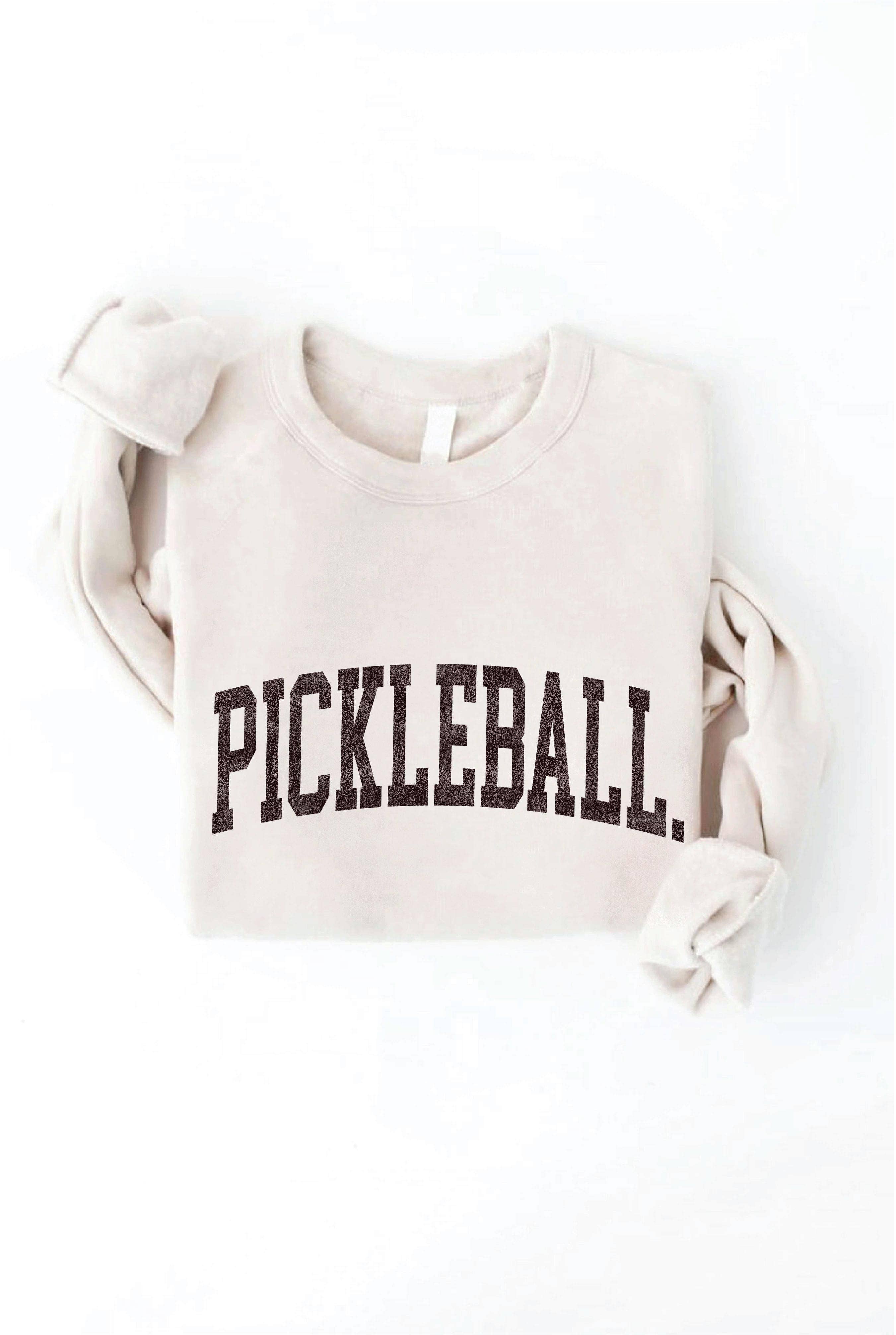 PICKLEBALL Graphic Sweatshirt: L / ROSE