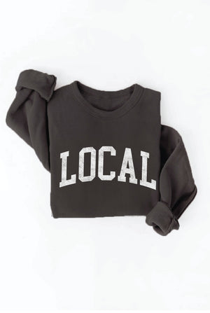 LOCAL graphic sweatshirt: S / MAUVE