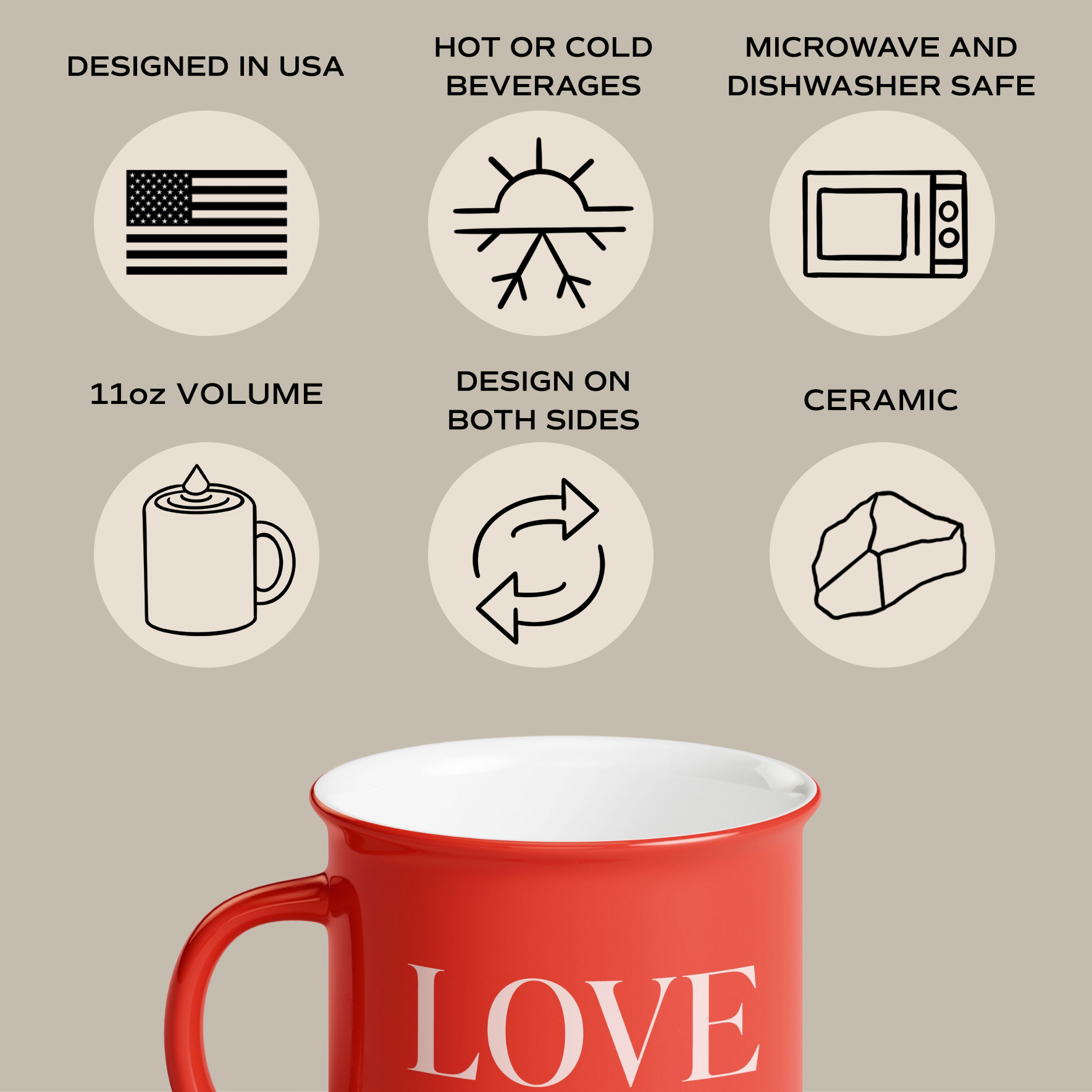 *NEW* Love You 11oz Campfire Coffee Mug - Valentine's Day
