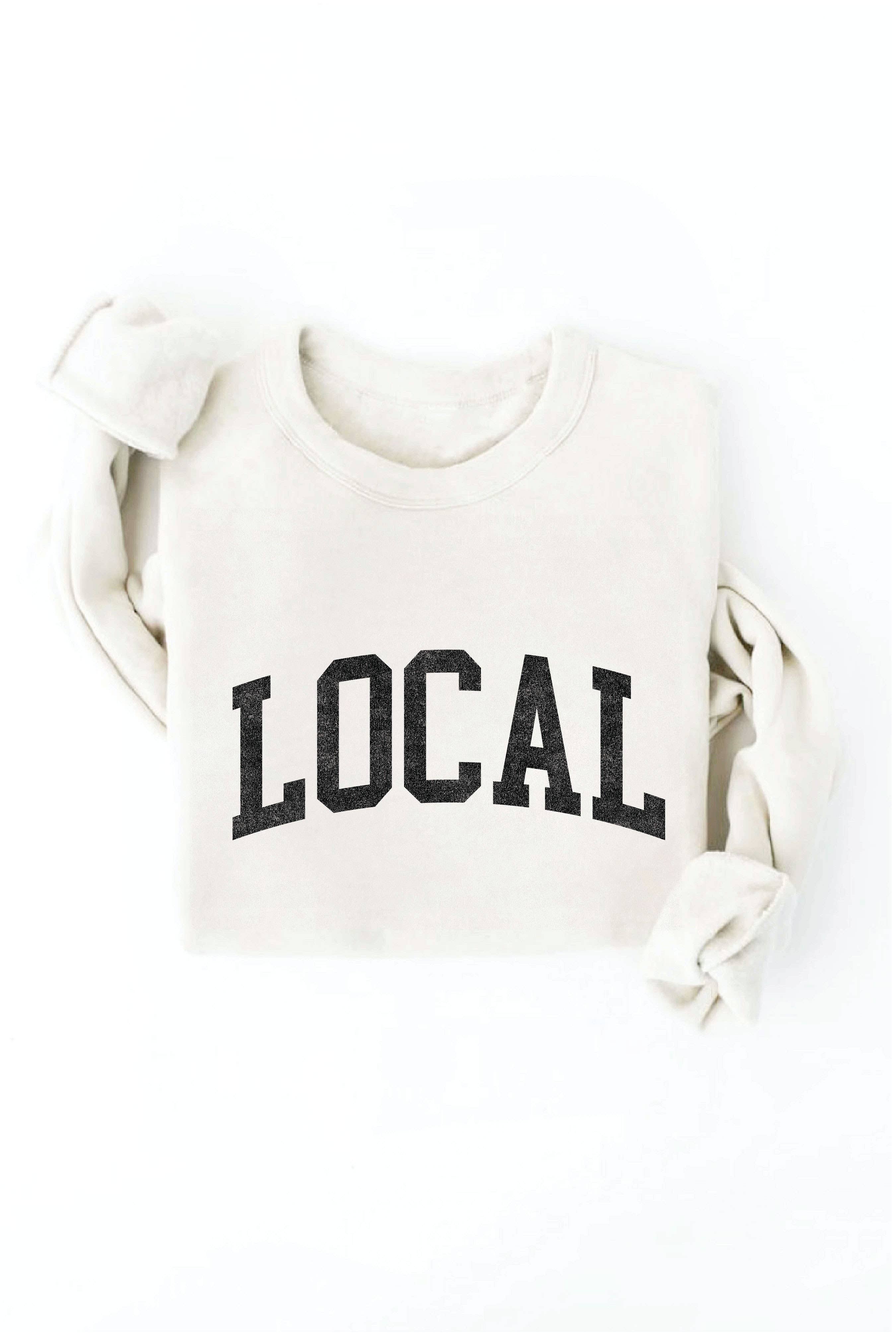 LOCAL graphic sweatshirt: L / MAUVE