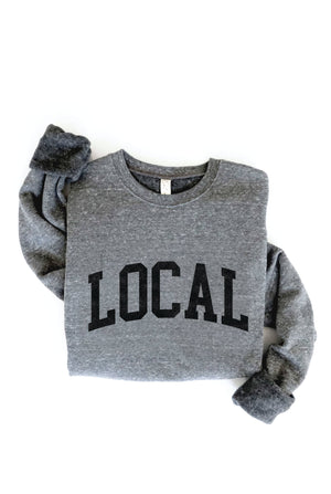 LOCAL graphic sweatshirt: L / MAUVE