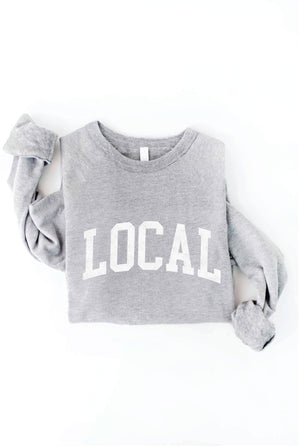 LOCAL graphic sweatshirt: XL / MAUVE