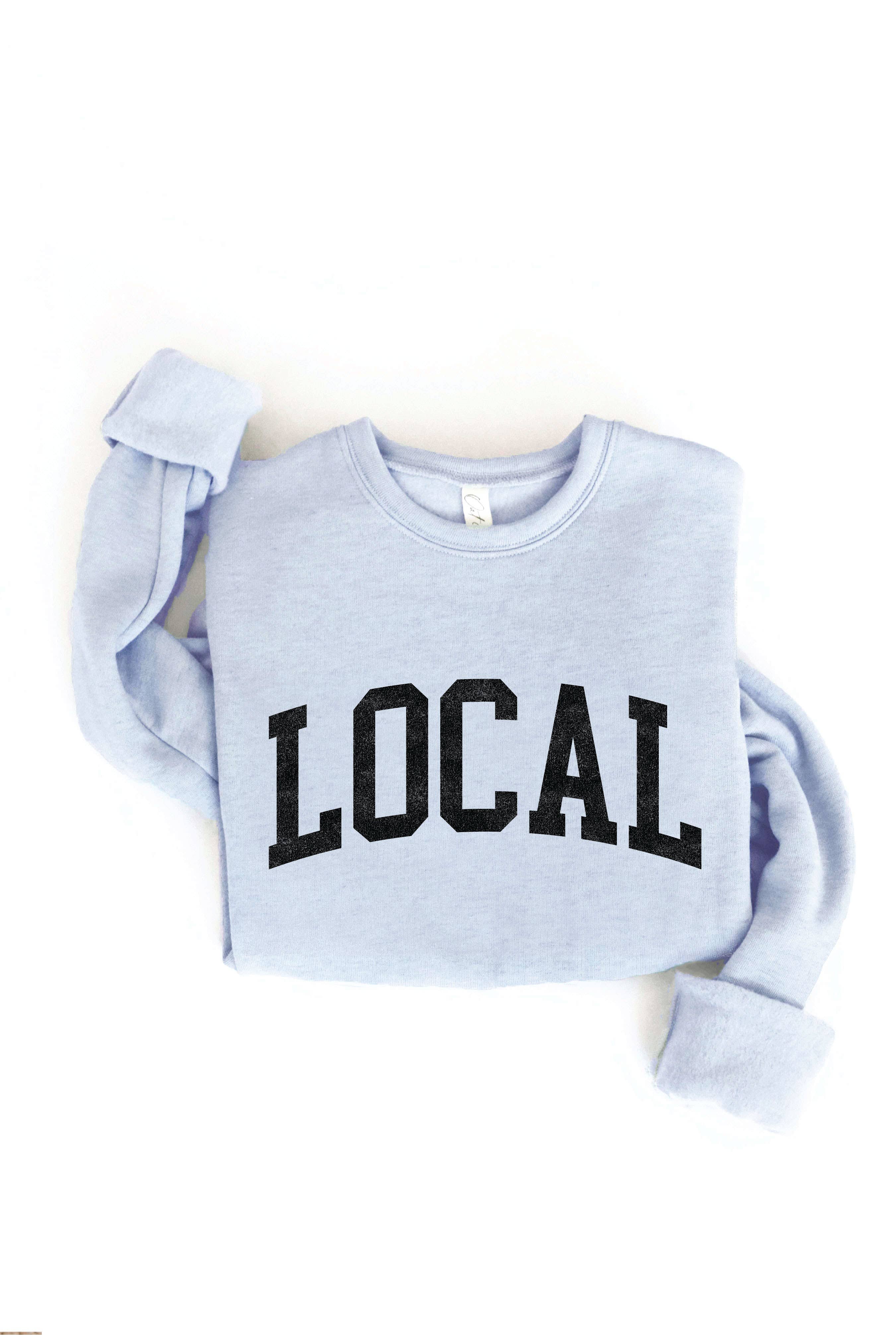 LOCAL graphic sweatshirt: S / MAUVE